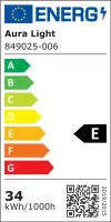 AURA LIGHT Salvia LED Einbaustrahler, dreh-/schwenkbar, 200mm, 34W, 930, 36°, weiß