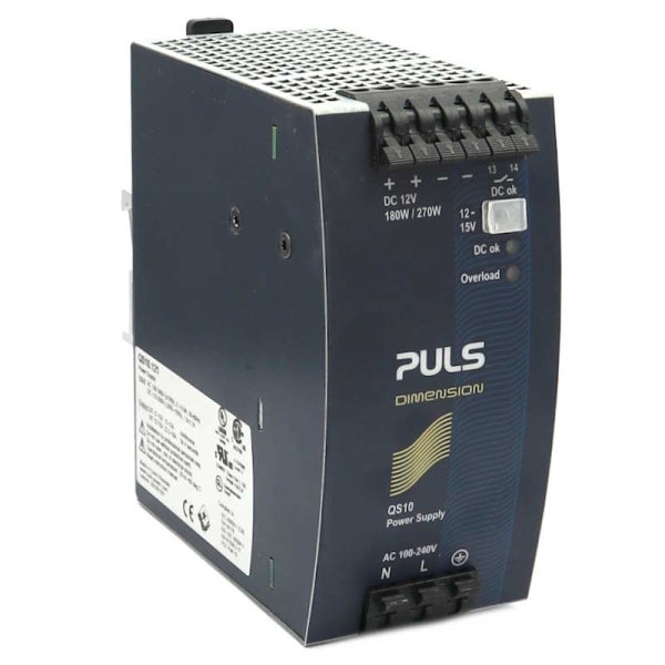 PULS QS10.121 Hutschienen-Schaltnetzteil, 180W, 12-15V-, 15-12A, B-Ware