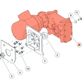 ETA Austragungsgetriebemotor für Bodenrührwerk...