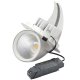 AURA LIGHT Salvia LED Einbaustrahler, dreh-/schwenkbar, 200mm, 34W, 930, 15°, weiß