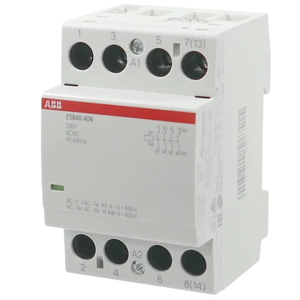 ABB ESB40-40N-06 Installationsschütz, 230V AC/DC, 4 Schließer, 40A, 3TE