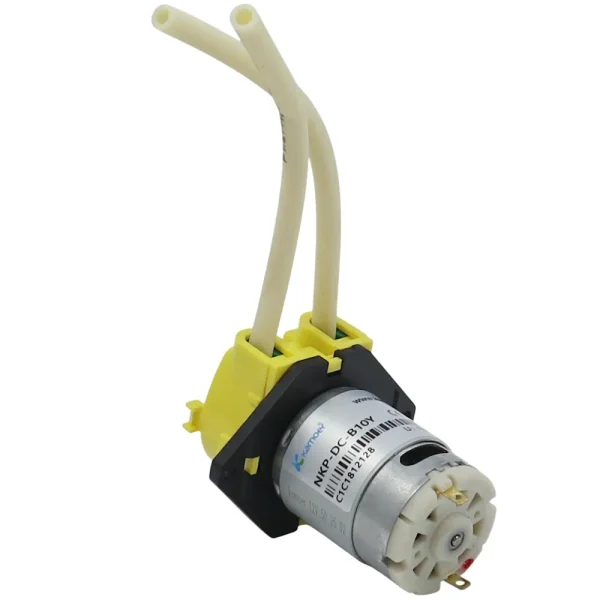 KAMOER NKP-DC-B10Y Schlauch-/Dosierpumpe, 12V-, 5W, 80ml/min, gelb