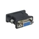 DVI-Adapter, DVI Stecker 24+5 / VGA-Kupplung D-Sub 15-polig