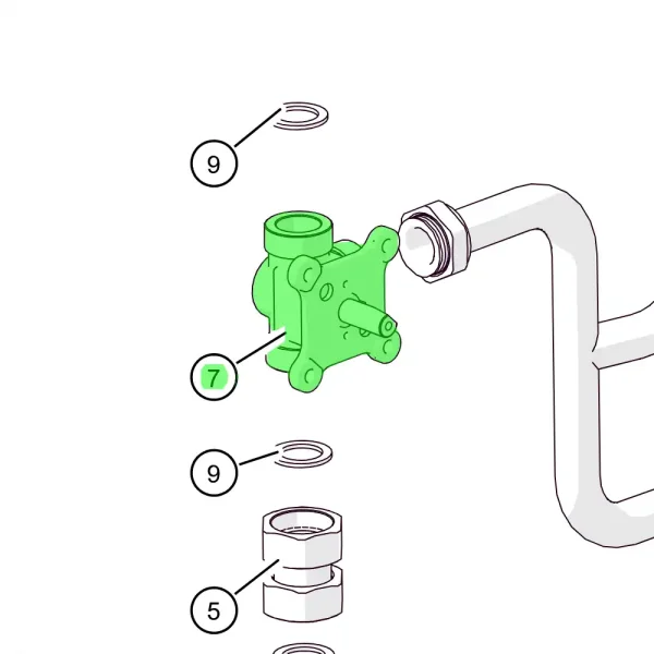 ETA PU 7-15 3-Weg-Mischer, AG 1", kv=13