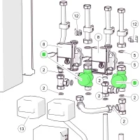 ETA Mischerkreismodul 3-Weg-Mischer, IG ¾",...