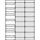 Aufputz Wandverteiler Komplettschrank, IP43, 1x7-reihig, 2x Mediafeld