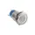 19mm Edelstahl-Taster IP67 | 1S/1Ö 3A 250VAC | 12V LED-Ringbeleuchtung Weiß