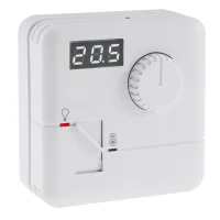 Raumthermostat mit LED-Display und Schalter, 230V~, 1...