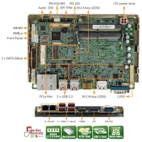 iEi NANO-ULT5-i3-R10  EPIC Board, Core i3-8145UE, HDMI, LVDS, DP, USB3.1, 2x LAN