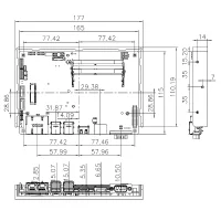 iEi NANO-ULT5-i3-R10  EPIC Board, Core i3-8145UE, HDMI, LVDS, DP, USB3.1, 2x LAN