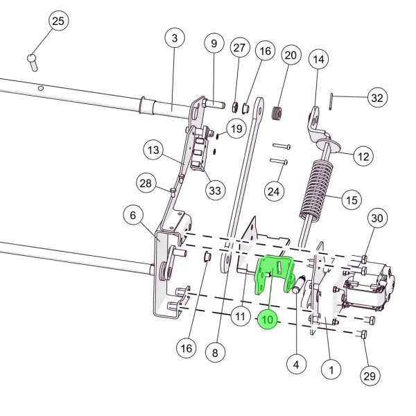 ETA HACK 20-200 / PE-K 32-220 Gegenhalterung Wirbulatorabreinigung