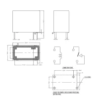 TE OJE-SH-112HM PCB Miniatur-Leistungsrelais, 12V-, 1 Schließer, 10A/250V~