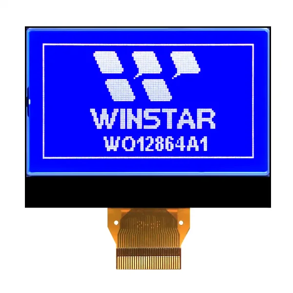 WINSTAR WO12864A1-TMI# LCD-Grafikdisplay, 128x64 COG, STN negativ, blau, ST7565P