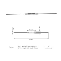 STANDEX-MEDER GP560-15-20 Reedkontakt, Schließer,...