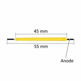 BRIDGELUX BXFA-40E-145-72-52-UB LED Filament, 10mA, 70V, 4000K, 45mm, 10 Stück