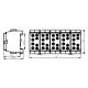 Hauptleitungsabzweigklemme, DIN-Schiene, 5-polig, 2x35/2x25mm²