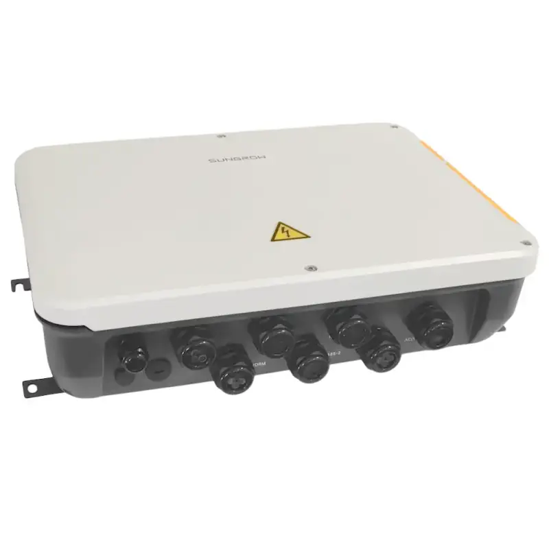 SUNGROW IP66 Wandgehäuse mit 24V-Netzteil, LED-Beleuchtung & Hutschiene, 46x31cm