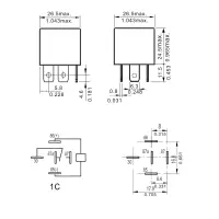 NF104-001E12SR KFZ-Relais 12VDC | 1 Wechsler 40A 14VDC