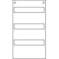 SCHIEGL Abdeckung 3-reihig offen (3x12TE) | H 450mm | 2...