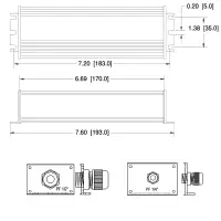 HS LP1090-36-GG-170 LED-Treiber, 96W, CV/CC, einstellbar, max. 36VDC, 2,4A, IP66