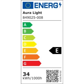 AURA LIGHT Pinus LED Deckeneinbaustrahler, 205mm, 34W, 4134lm, 3000K, Ra 90, 60°, weiß