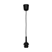 Leuchtenpendel mit Fassung E27, 70cm, 230V, Schwarz