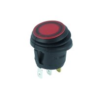 DC-Wippschalter IP65 Einbau-Ø 25mm | 1-polig...