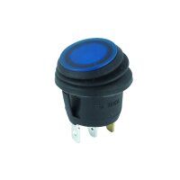 DC-Wippschalter IP65 Einbau-Ø 25mm | 1-polig...