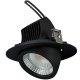 LED Deckeneinbauleuchte 200mm, dreh- & schwenkbar, 230V, 44W, 4000K, 60°, schwarz