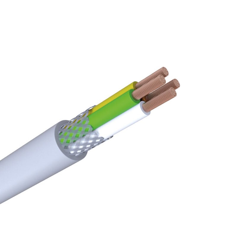 LiYCY Steuerleitung geschirmt | 4x0,75mm² Grau 10m