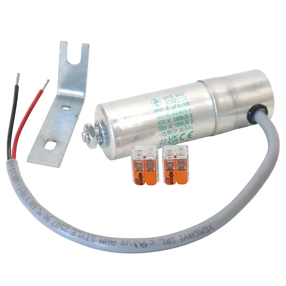 Kondensator 4uF Steckverbinder für Bubendorff Rolladenmotor