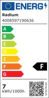 LED-Leuchtmittel, GU10, 230V, 7W, 4000K, 575lm, 36°