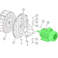 ETA HACK VR 463-500 Motor für Abgasgebläse,...