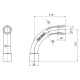 GEWISS DX40132 Steckbogen, 90°, für 32mm Elektro-Stangenrohr, grau, 3 Stück