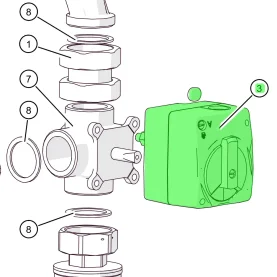 ETA eHACK 140-240 / ePE-K 140-240 Stellantrieb Mischer...