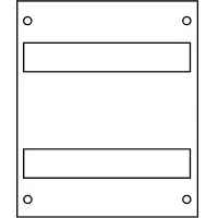 SCHIEGL Abdeckung 2-reihig offen (2x12TE) | H 300mm | 4...