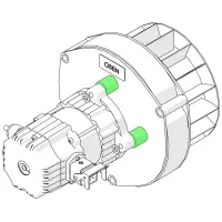 ETA 85704 Gummi-Metall-Puffer für Abgasgebläse,...