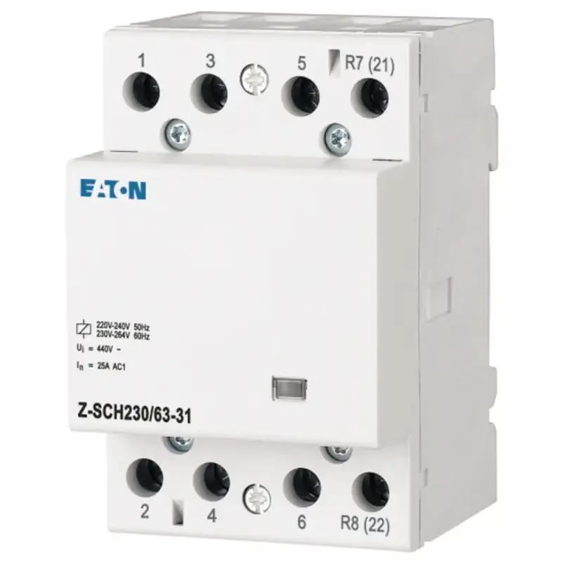 EATON Z-SCH230/63-31 Installationsschütz, 230VAC, 3S+1Ö, 63A, 3TE
