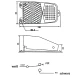 Fußschalter, Alu, 10A, 250V~, 1 Wechsler, 1,8m Kabel, gelb