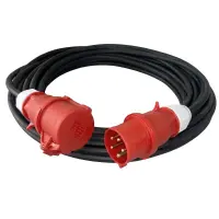 CEE 16A Starkstrom Gummi-Verlängerungskabel,...