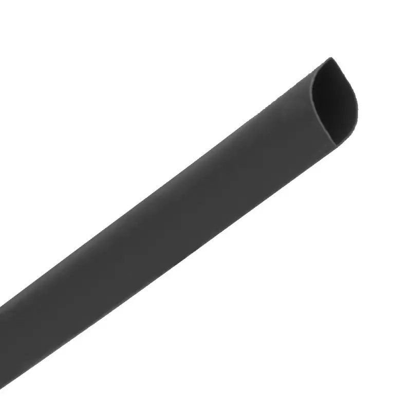 Schrumpfschlauch ohne Kleber | Schrumpfrate 2:1 | 3,2/1,6mm Schwarz Meterware